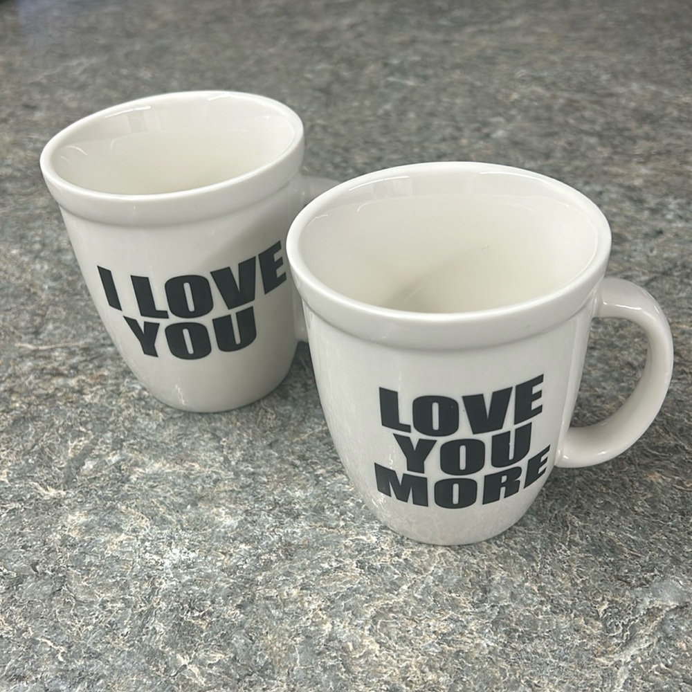 Natural Life I LOVE YOU, I LOVE YOU MORE Coffee Mugs Ceramic D/W Microwave Safe